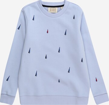 SCOTCH & SODA Sweatshirt in Blauw: voorkant