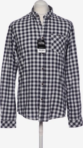 !Solid Button Up Shirt in L in Blue: front