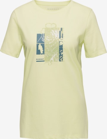MAMMUT Funktionsshirt ‘Alpine Flower’ in Gelb: Vorderseite