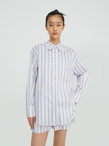 EDITED Bluse 'Nika' - (GOTS) in Lila: Vorderseite