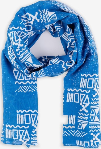 Passigatti Wrap 'Damenschal Passigatti' in Blue: front
