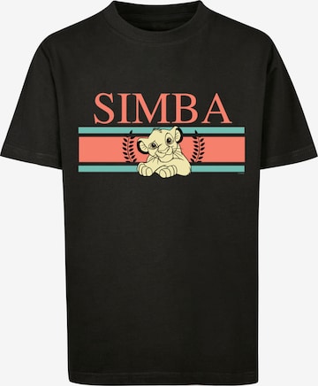 F4NT4STIC Shirt 'Disney König der Löwen Simba Stripes' in Black: front