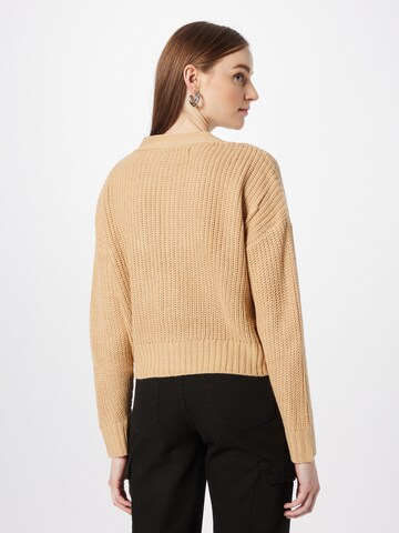 Denim Project Knit Cardigan in Beige