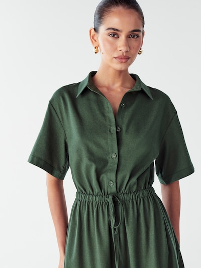 Willa Robe-chemise 'EFFIE DRESS' en olive, Vue avec produit