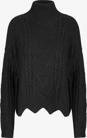 APART Oversized Sweater in Black: front