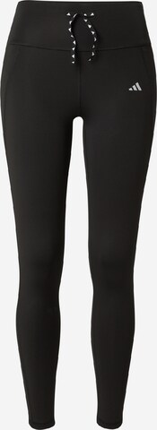 ADIDAS PERFORMANCE Normalny krój Spodnie sportowe 'Run Essentials Stay In Play 7/8' w kolorze czarny: przód