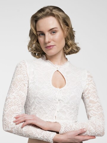 SPIETH & WENSKY Traditional Blouse 'Amerika' in White: front