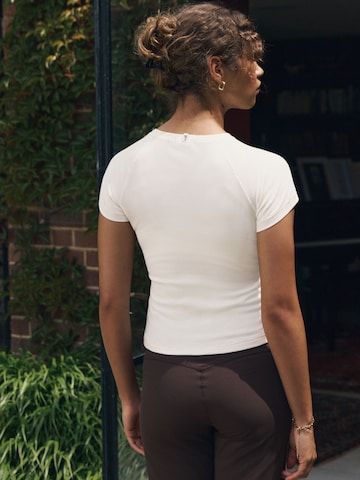 T-shirt self. en beige