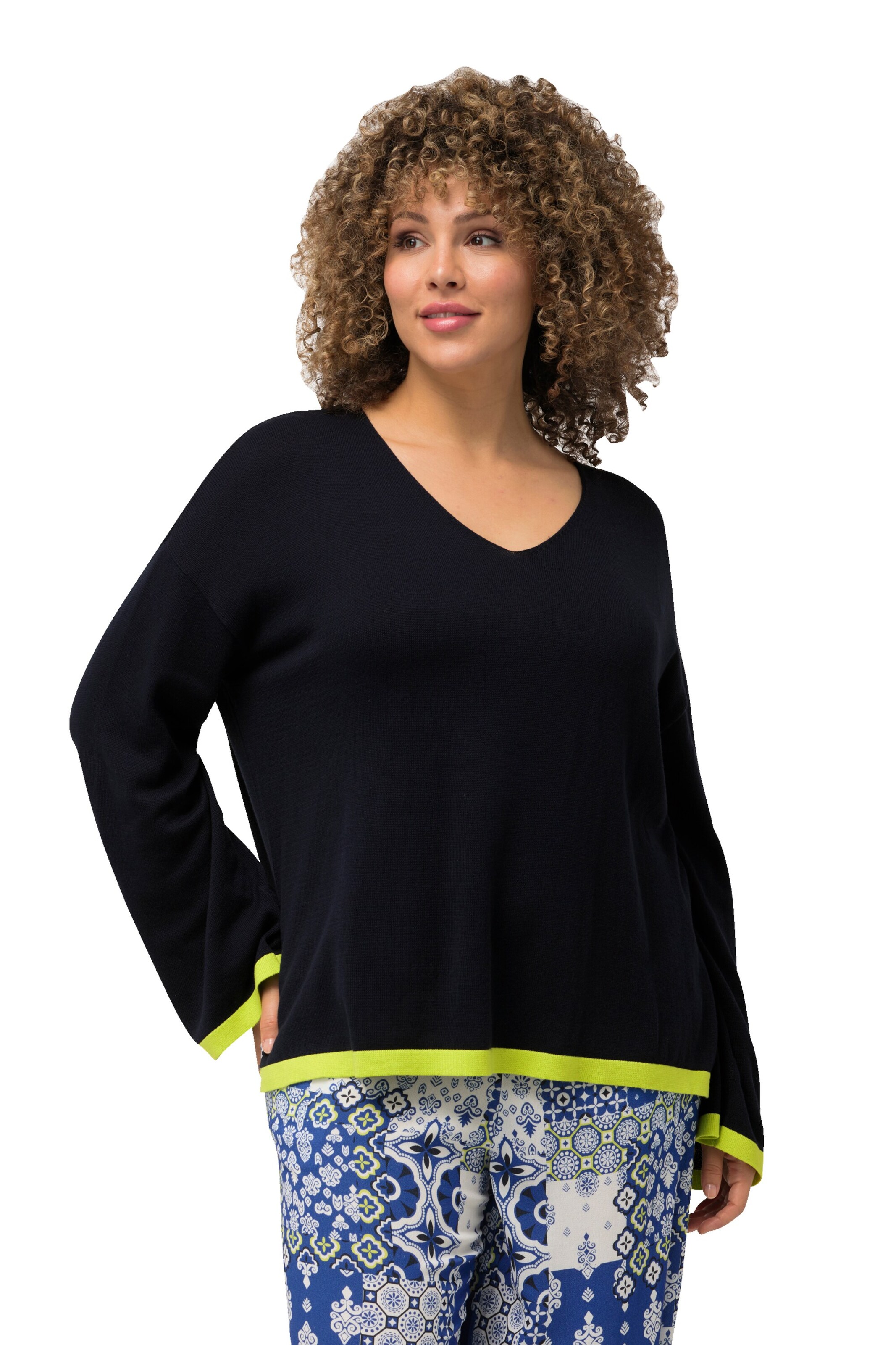 Ulla Popken Pullover in Blau: Vorderseite