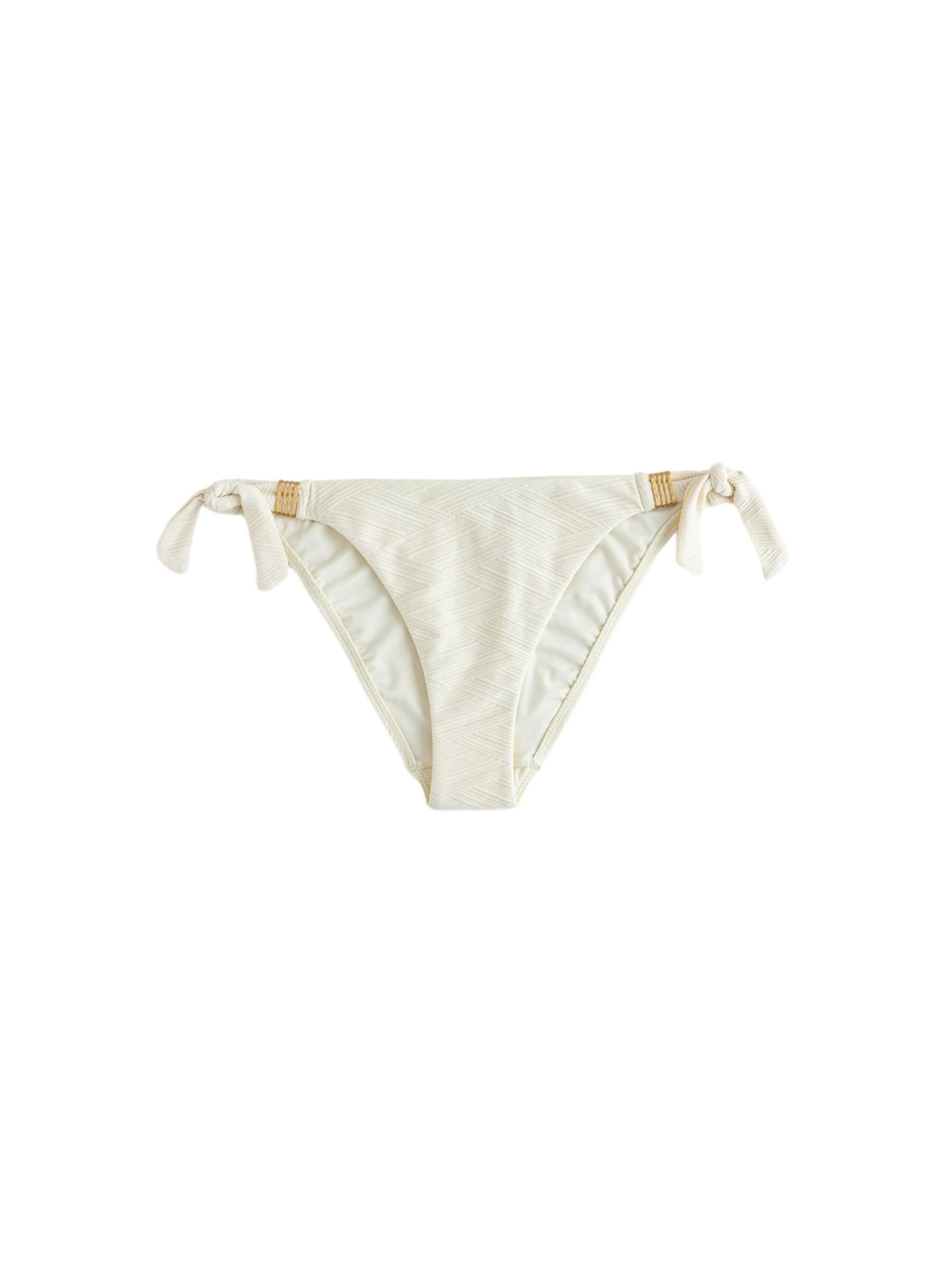 Mint Velvet Bikini Bottoms in White: front