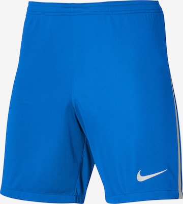 NIKE Workout Pants 'League III' in Blue: front