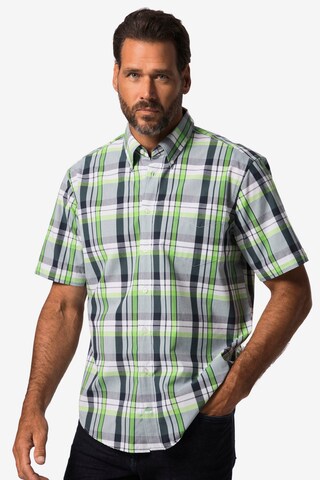 JP1880 Regular fit Overhemd in Grijs: voorkant
