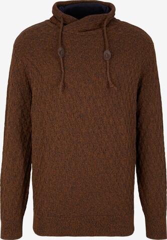 TOM TAILOR Sweater in Brown: front