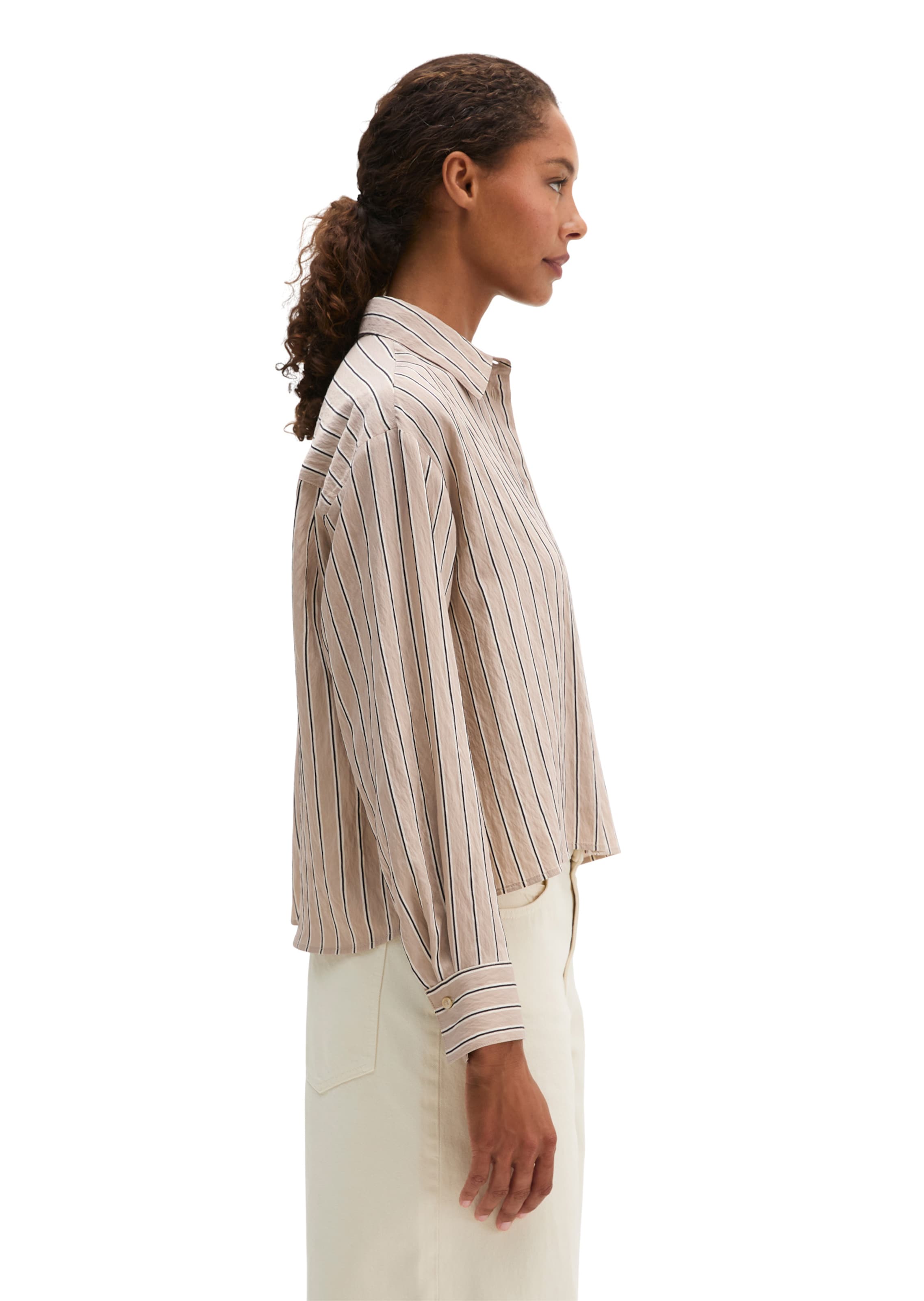 Marc O'Polo Blouse in Beige: zijkant