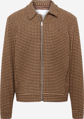 Les Deux Between-season jacket 'Manuel' in Brown: front