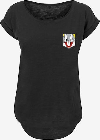 T-shirt 'Looney Tunes Bugs Bunny Face' F4NT4STIC en noir : devant