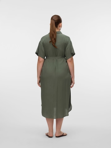 Vero Moda Curve - Vestido camisero en verde