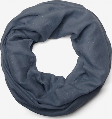 styleBREAKER Schlauchschal 'Loop mit Glitzer unifarben' in Blau: Vorderseite