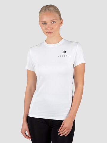 MOROTAI Performance Shirt 'Naka' in White: front