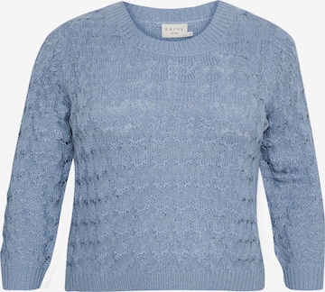 KAFFE CURVE Sweater 'Chelena' in Blue: front