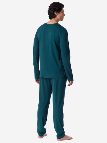Pyjama long ' Modern Bonded ' SCHIESSER en vert