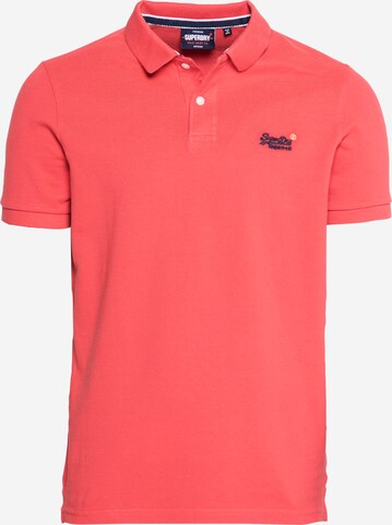 Superdry Poloshirt in Pink: predná strana