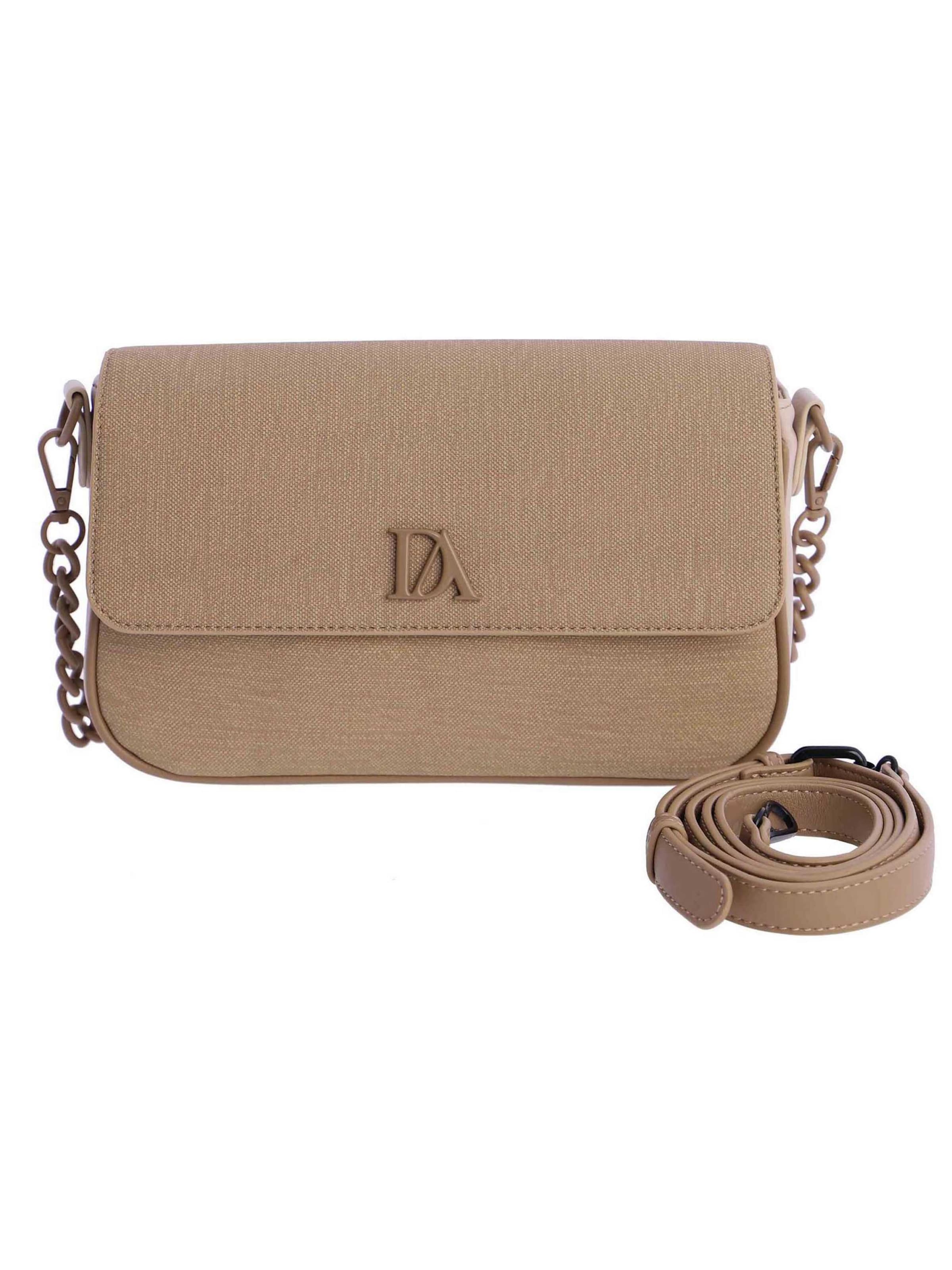 Don Algodon - Bolso de hombro en beige: frente