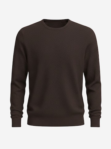 Pull-over Il Lanificio en marron : devant
