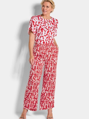 Goldner Loosefit Broek in Rood