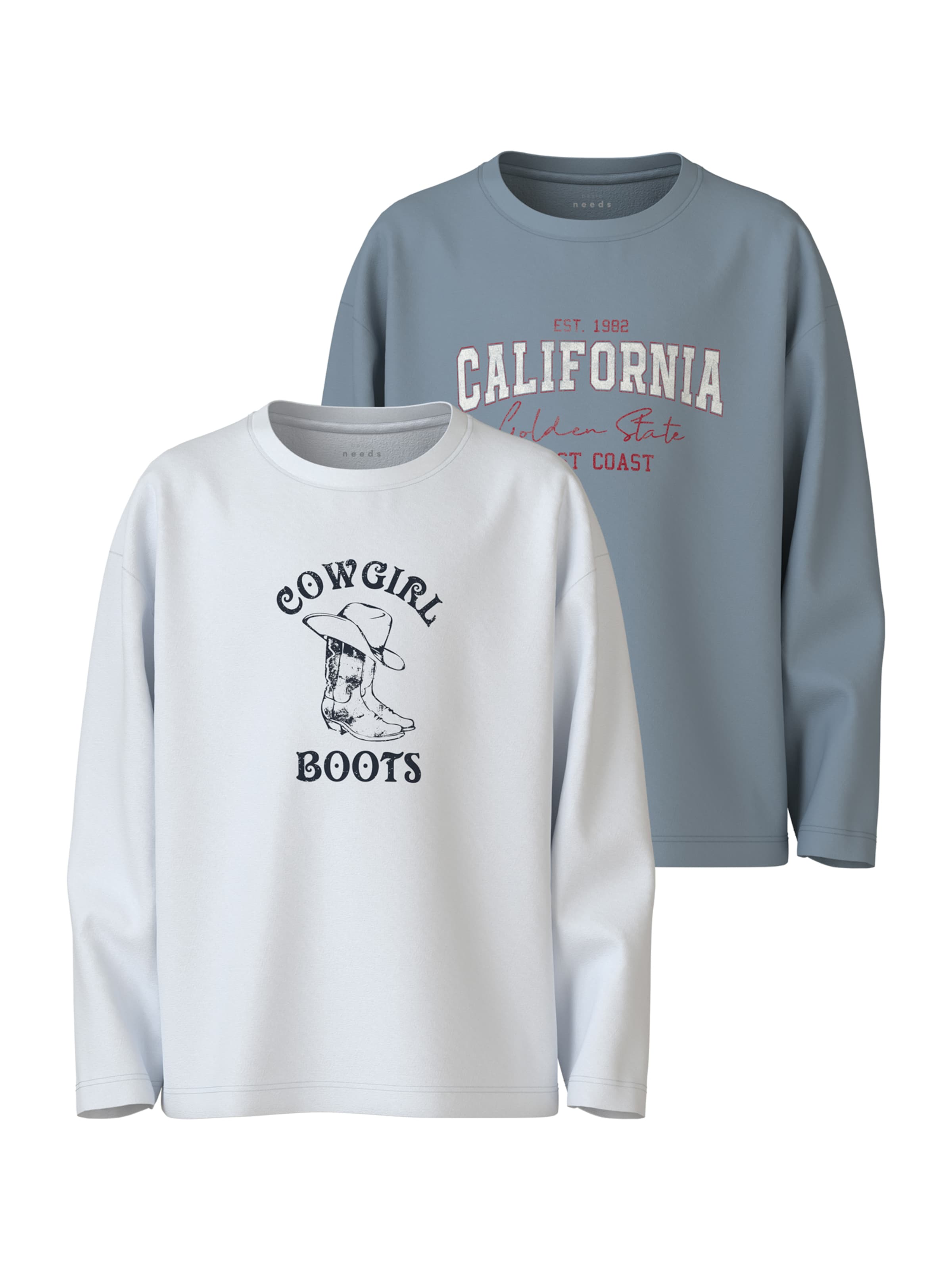 NAME IT Shirt 'NKFVEEN' in Blau: Vorderseite