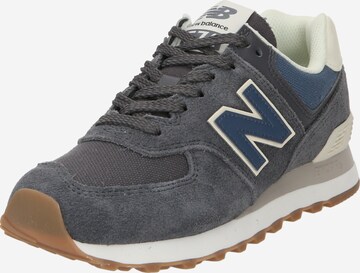 Baskets basses '574' new balance en gris : devant