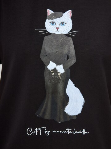 CAT by Maniita Lacitta Shirt in Zwart