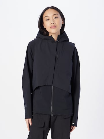 NIKE Athletic Jacket in Black: front