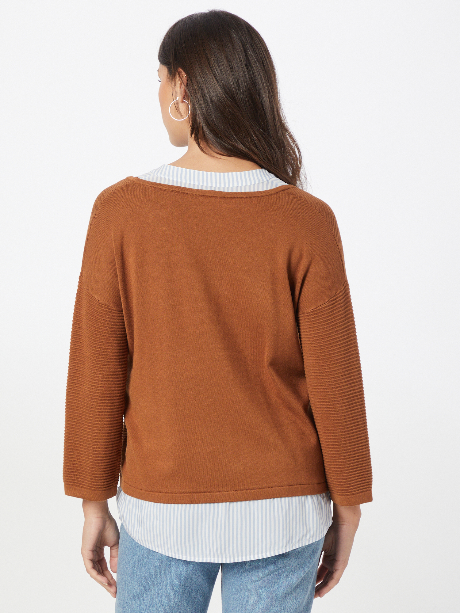 Kobiety PfRZu COMMA Sweter w kolorze Karmelowym 