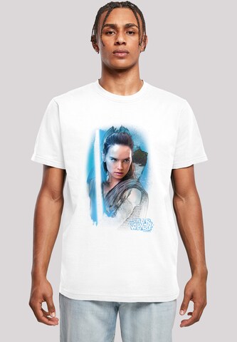 F4NT4STIC T-Shirt 'Star Wars The Last Jedi Rey Brushed' in Weiß: Vorderseite