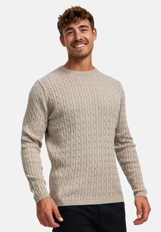 Kronstadt Trui 'Cable' in Beige: voorkant