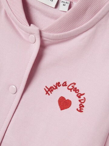 NAME IT - Sudadera con cremallera en rosa