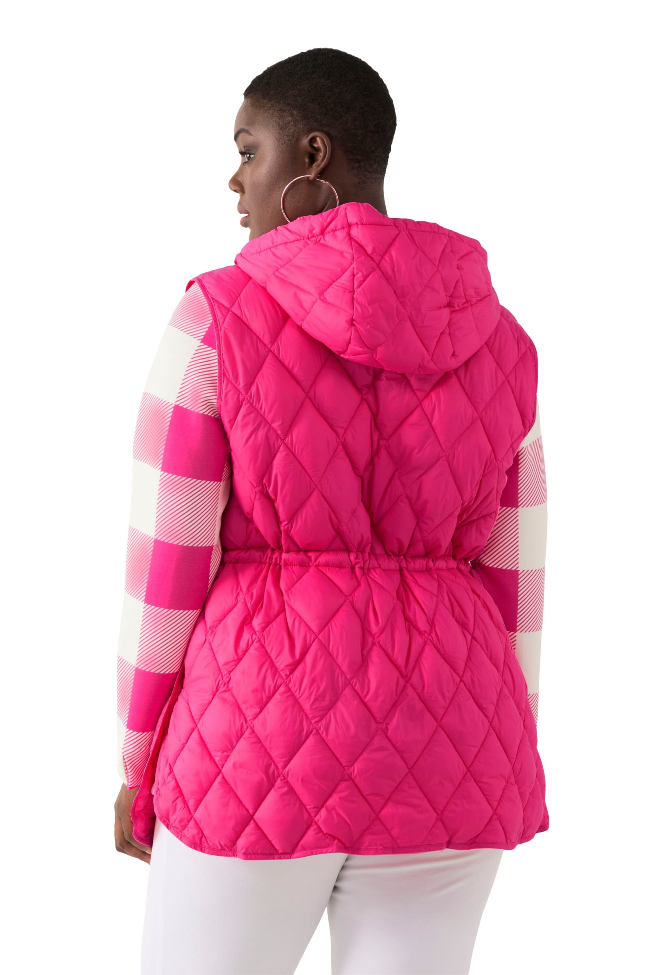 Ulla Popken Weste in Pink