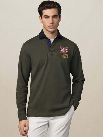 Hackett London Poloshirt 'Heritage Rally' in Grün: Vorderseite