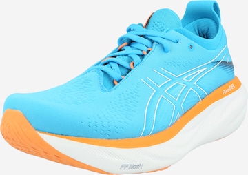 Chaussure de course 'Nimbus 25' ASICS en bleu : devant