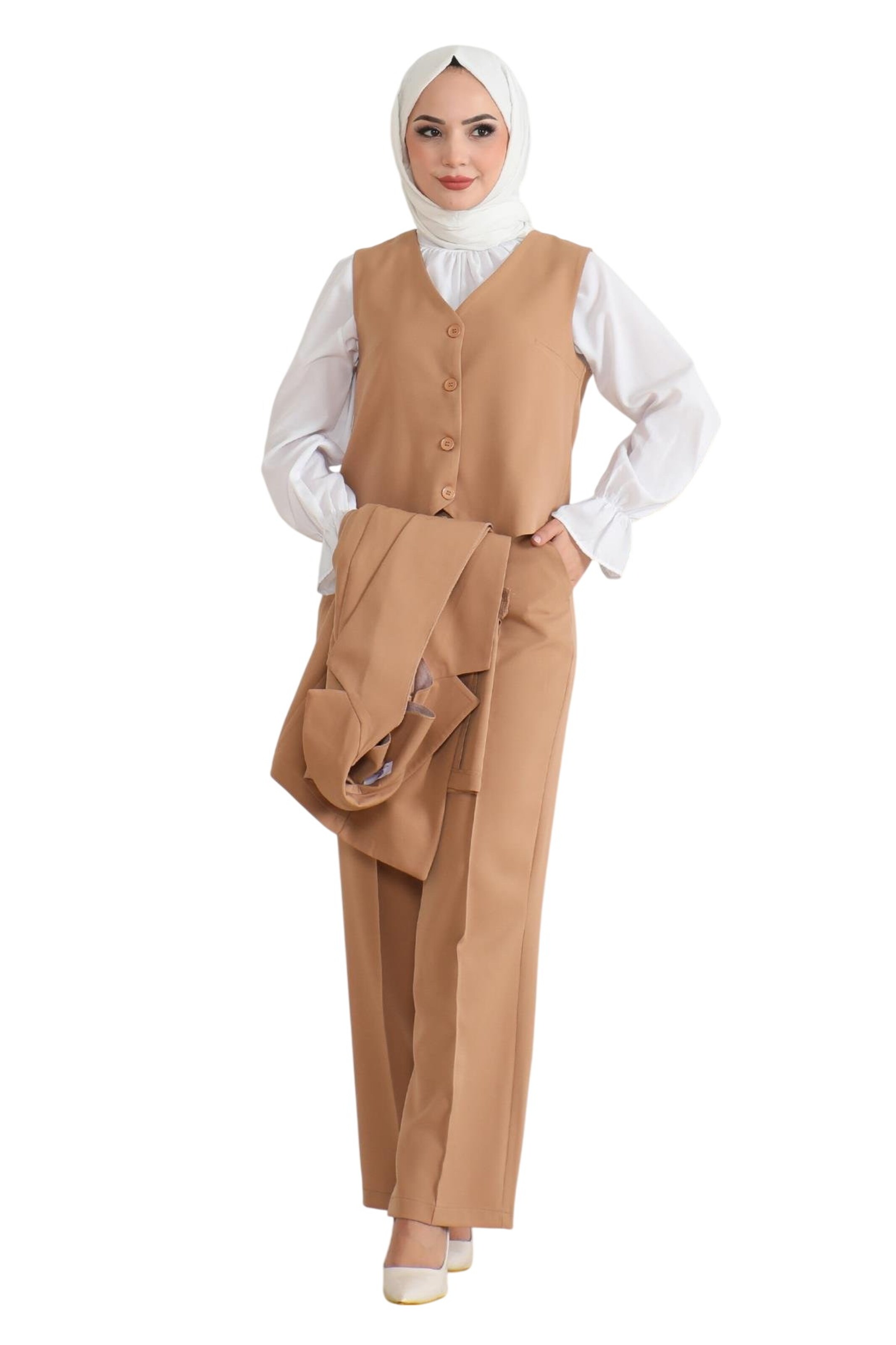 MODAMIHRAM Pantsuit in Brown