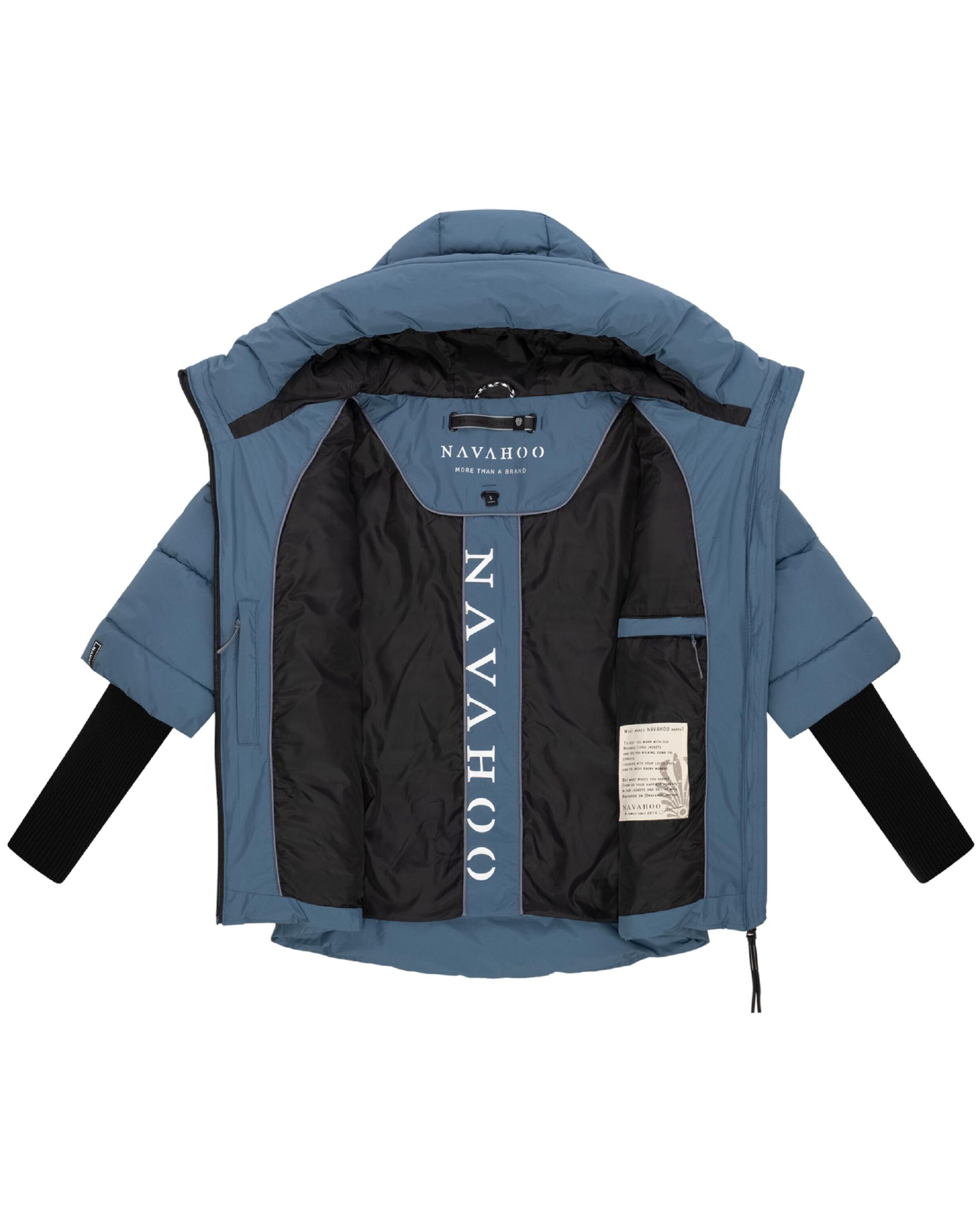 NAVAHOO Winter jacket 'Lotusherz XIV' in Blue