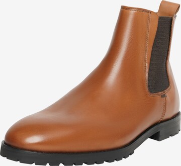 Henry Stevens Chelsea boots 'Wallace CB' in Bruin: voorkant