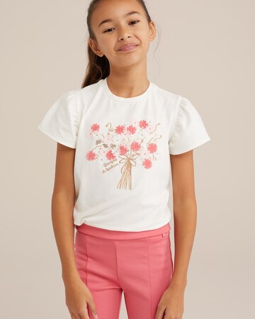 Maglietta di WE Fashion in bianco: frontale