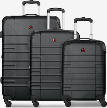 WENGER Suitcase Set in Black: front