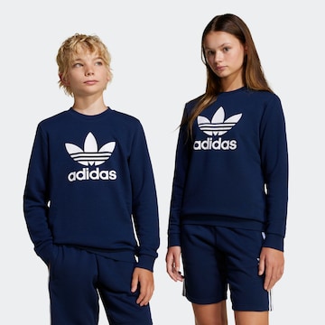 ADIDAS ORIGINALS Sweatshirt 'Trefoil' in Blau: Vorderseite