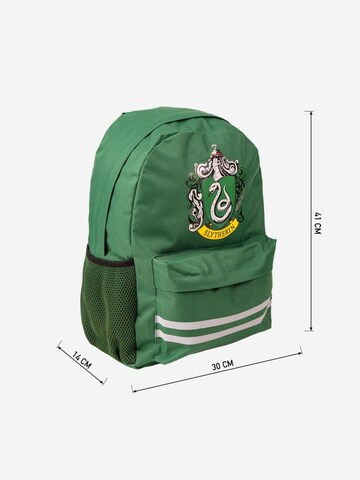 Harry Potter Rugzak 'Harry Potter Rugzak + Etui Slytherin- Hoogte 41cm' in Groen
