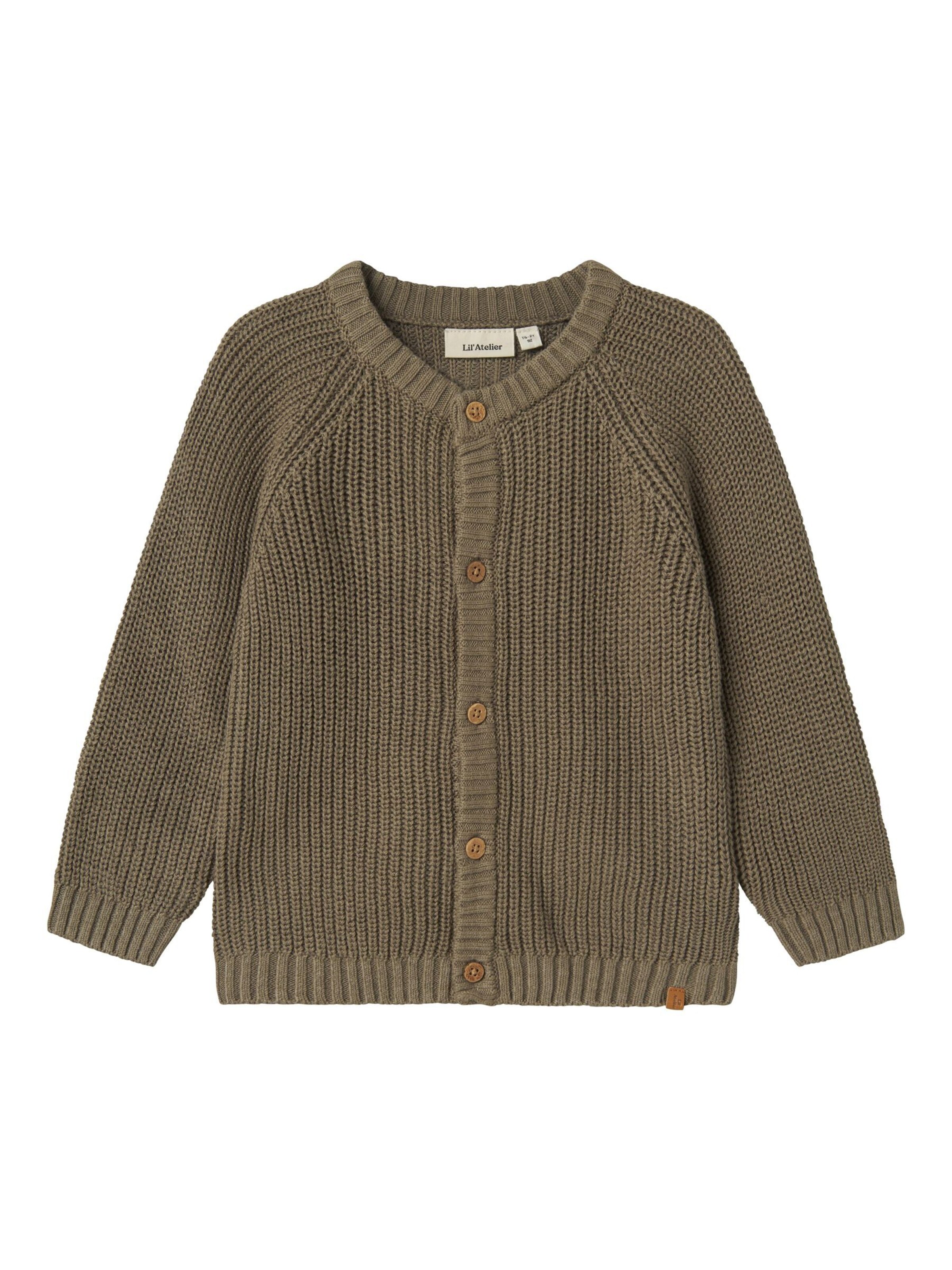 Lil'Atelier Cardigan 'NMNEMLEN' i grøn: forside