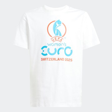 T-Shirt fonctionnel 'UEFA Women's EURO25' ADIDAS PERFORMANCE en blanc : devant