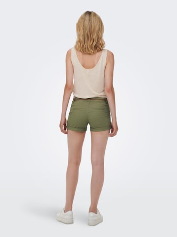 ONLY Regular Chino Pants 'Evelyn' in Green